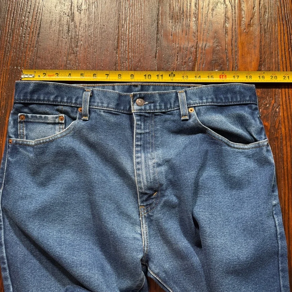 Levis 517 Jeans‎ Mens 38x30 Blue Dark Wash Bootcut Faded Whiskers Cowboy Western